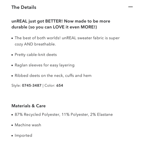 NEW Aerie UnReal Cable Crew Sweater in Blush Pink - Picture 9 of 9